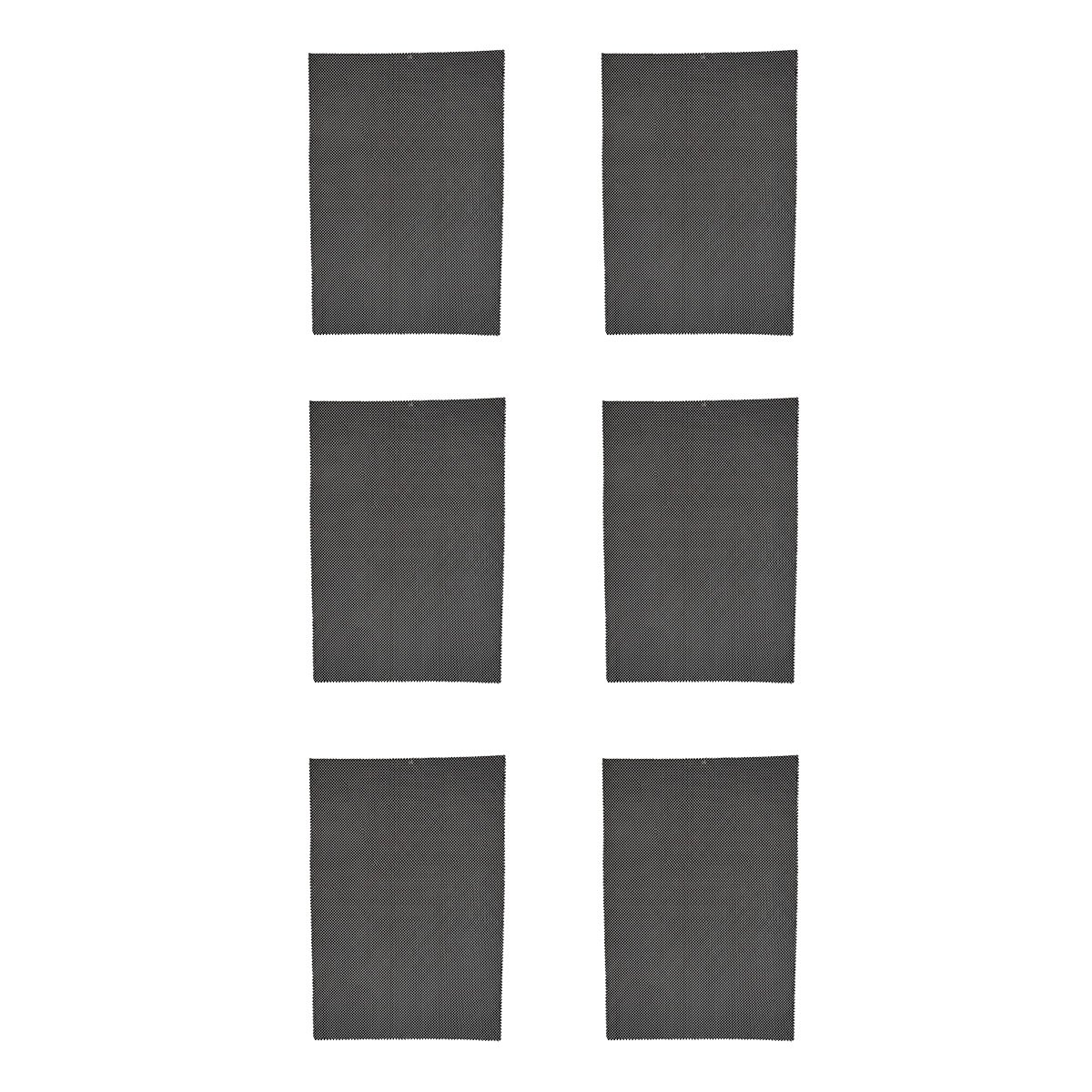 PACK12 JUEGO 6 INDIVIDUAL PATRON MALLA CHICA 30X45CM BLANCO Y NEGRO Y+REGALO STICKER - 2