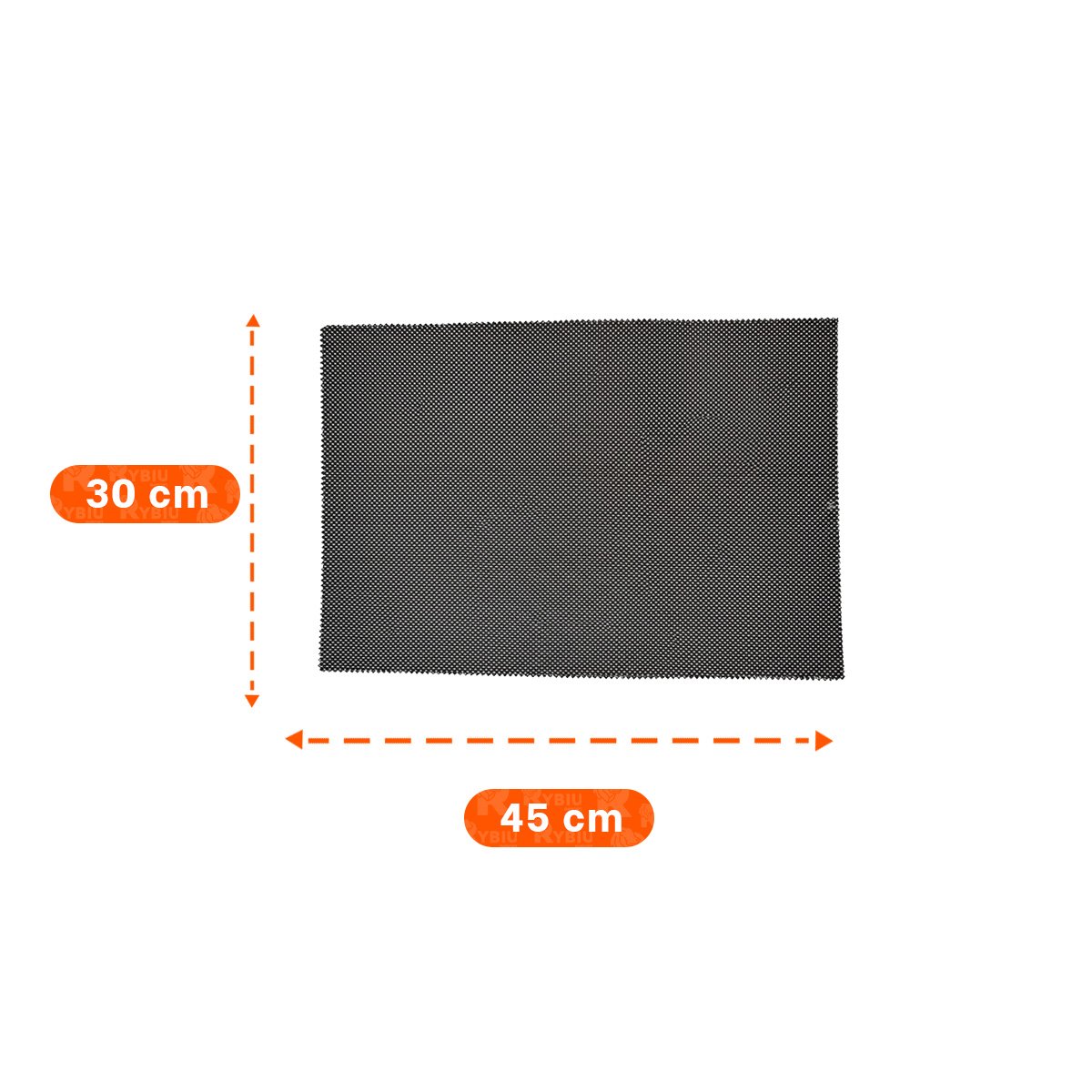 PACK12 JUEGO 6 INDIVIDUAL PATRON MALLA CHICA 30X45CM BLANCO Y NEGRO Y+REGALO STICKER - 4