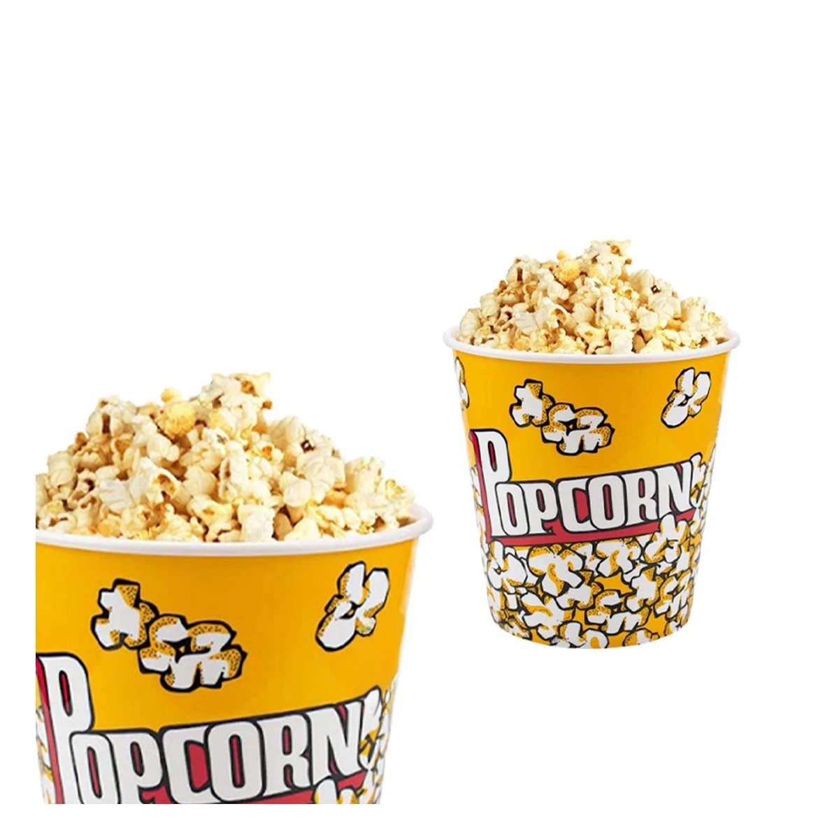CUBETA VASO POPCORN AMARILLO 12X12CM PARA LA UTILIDAD DE HIJOS SANOS Y+LIGAS REGALO - 5