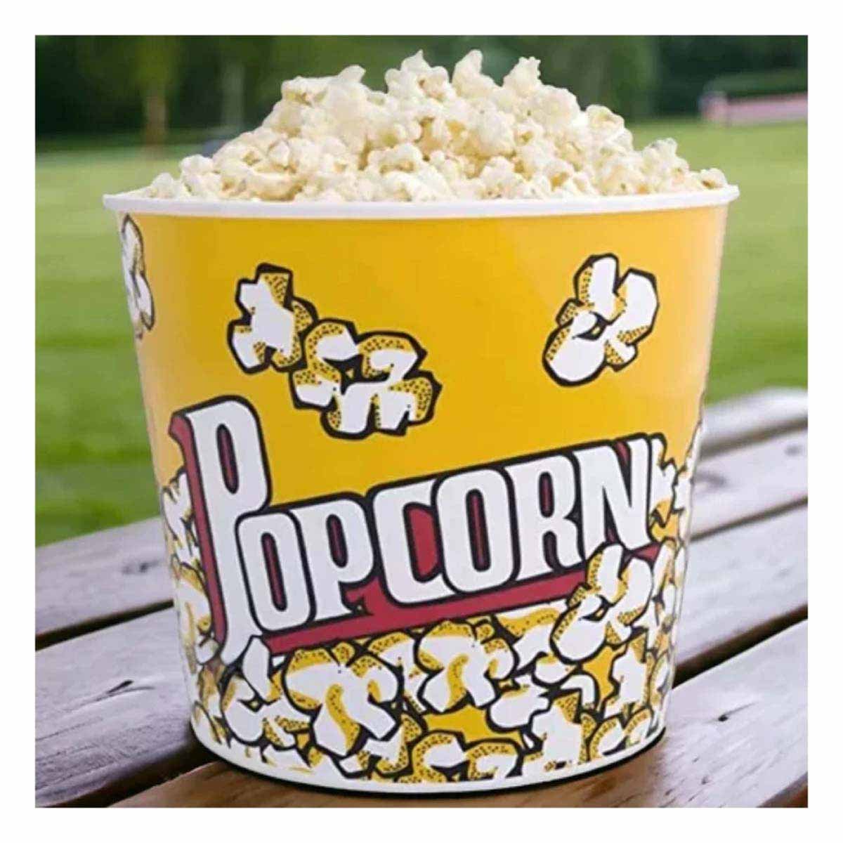 PACK2 RECIPIENTE DE CINE AMARILLO 21X20CM CON MUCHA CAPACIDAD EN SU SALA REAL LINDA - 2