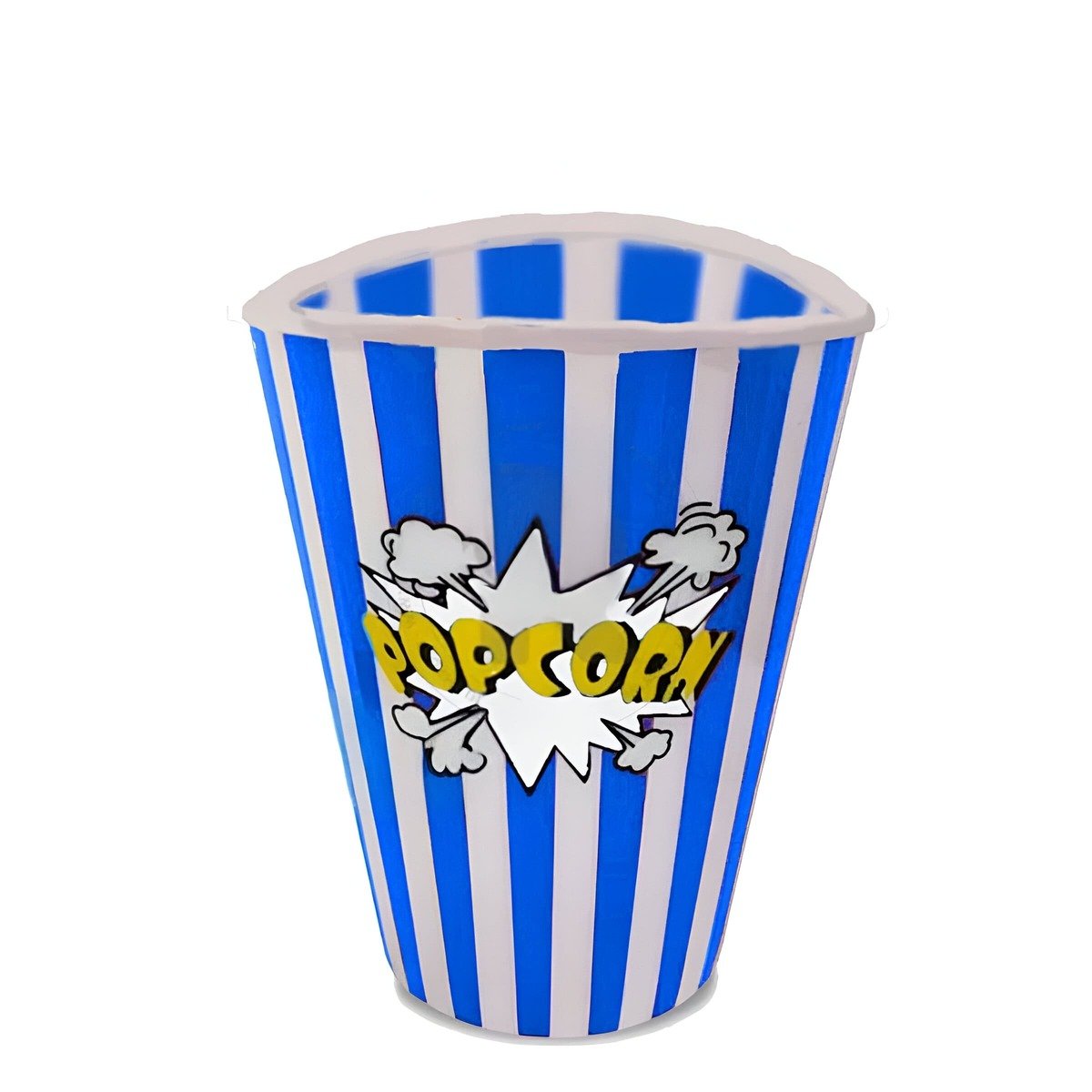 CUBETA VASO POPCORN COLOR AZUL DE MATERIAL FUERTE EN SU HOGAR REAL Y+REGALO STICKER - 1
