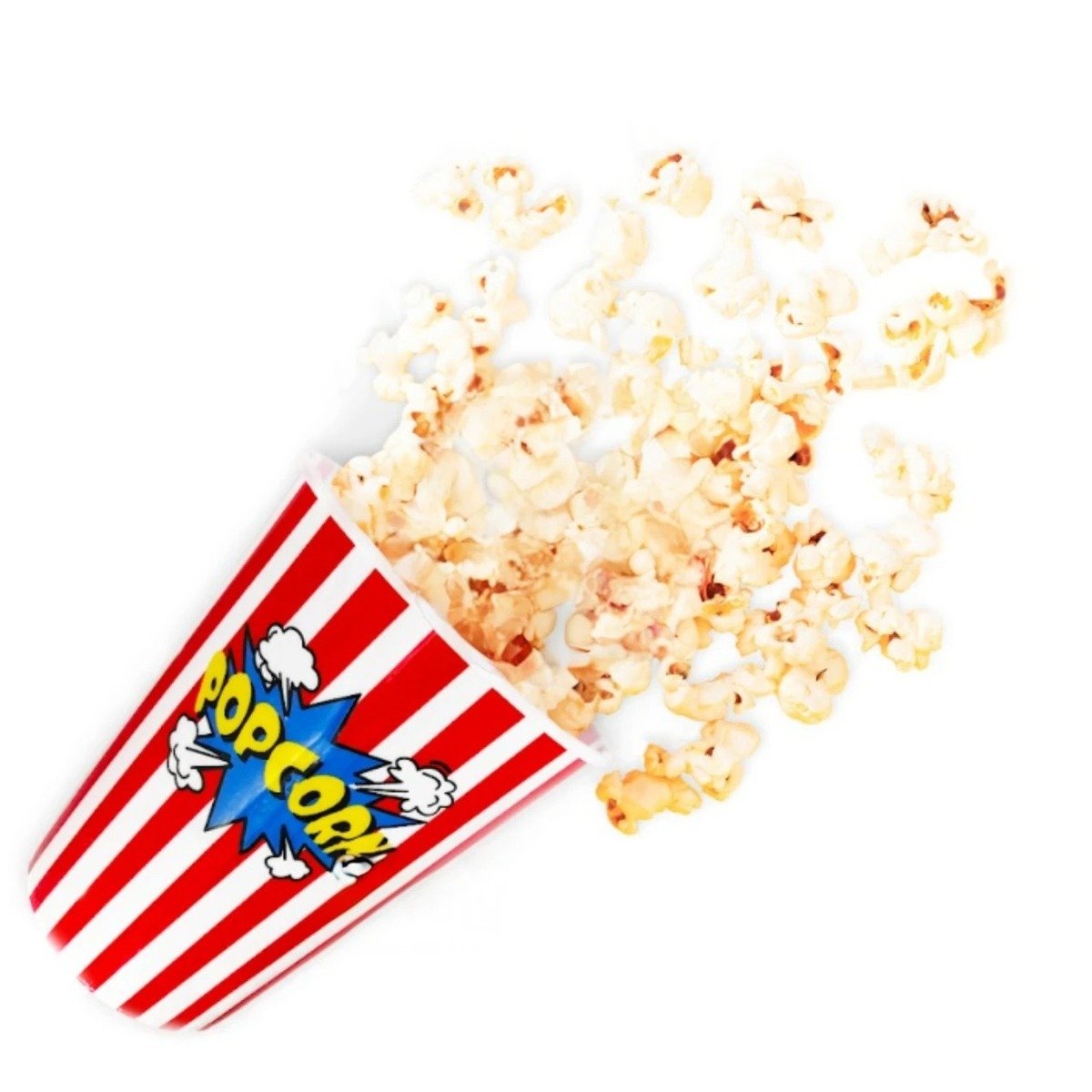 CUBETA VASO POPCORN COLOR ROJO DE MATERIAL FUERTE EN SU HOGAR REAL Y+REGALO STICKER - 1