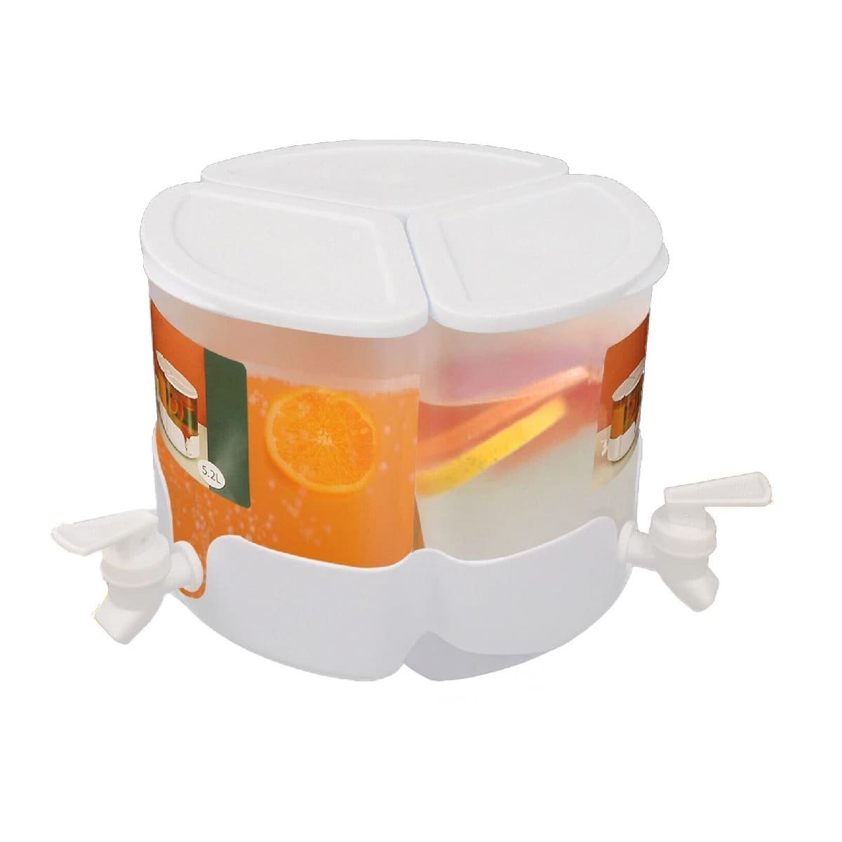 DISPENSADOR GIRATORIO BLANCO 3 TANQUES PARA LA UTILIDAD DE HIJOS Y+LIGAS REGALO - 5