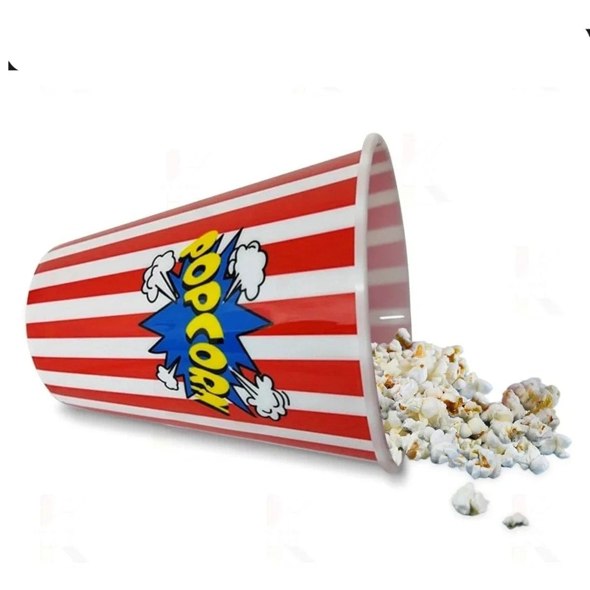 CUBETA VASO POPCORN COLOR ROJO PARA LA UTILIDAD DE HIJOS SANOS LINDOS Y+LIGAS REGALO - 5