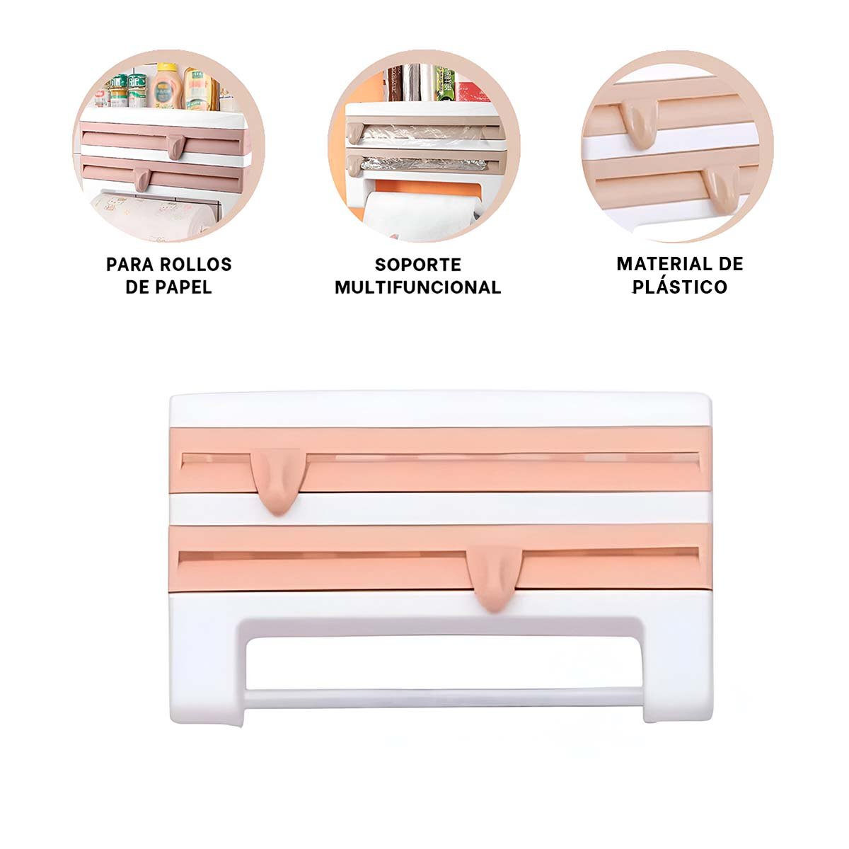 DISPENSADOR PAPEL ALUMINIO Y TOALLA BEIGE PARA LA GESTION EN FAMILIA Y+PAPEL REGALO - 5