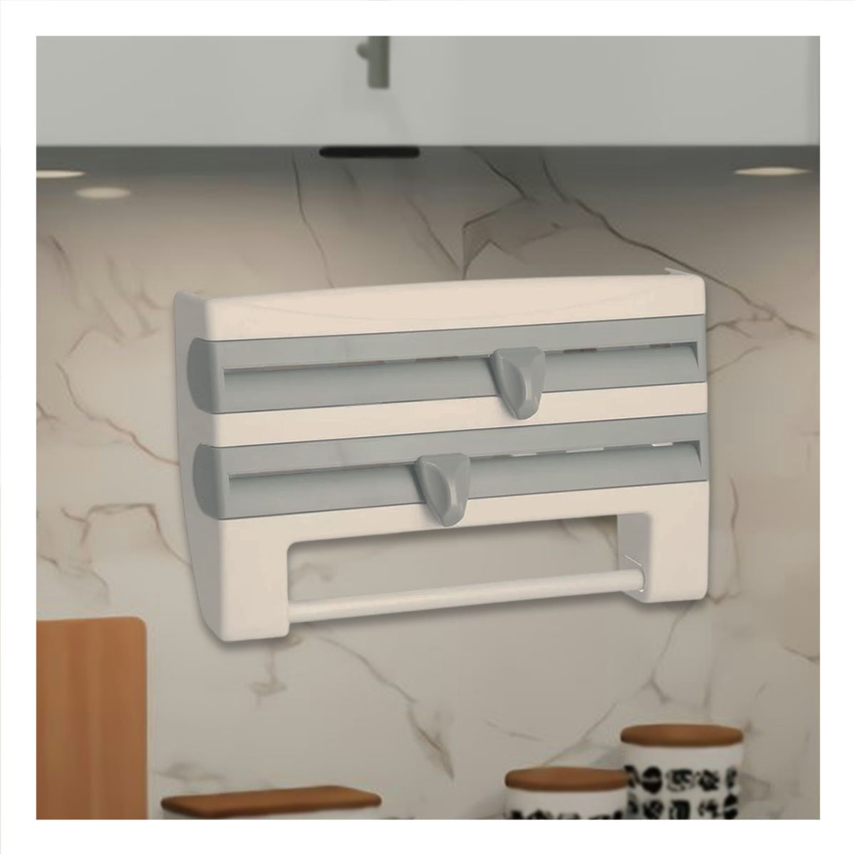DISPENSADOR PAPEL ALUMINIO Y TOALLA PLOMO PARA BRINDAR COMODIDAD CASA Y+POST IT - 3