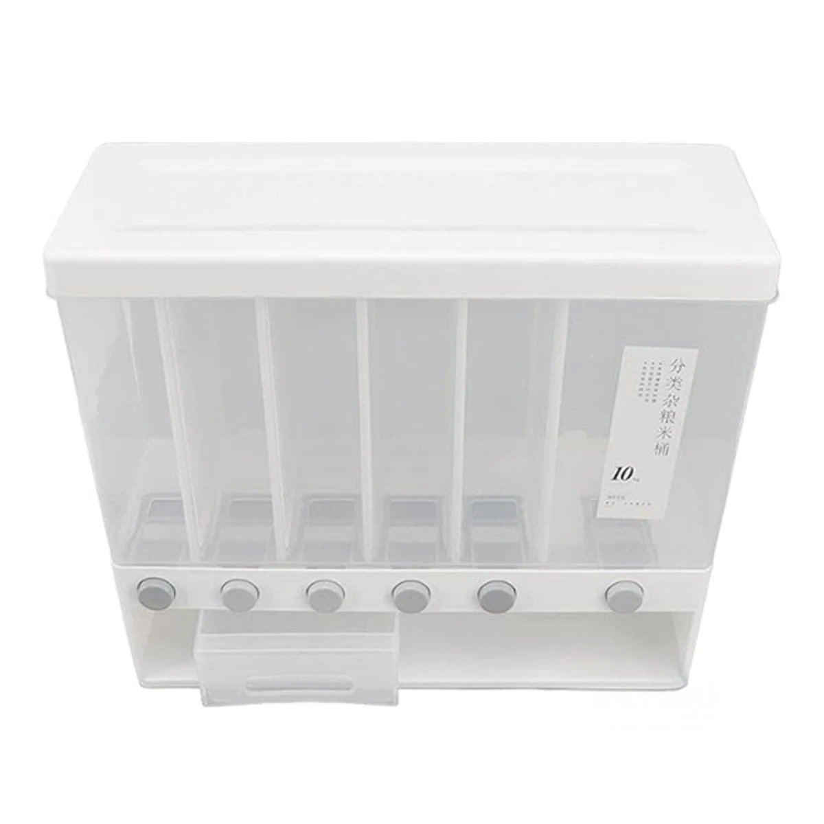 DISPENSADOR DE MENESTRA BLANCO 10KG PARA LA UTILIDAD DE HIJOS SANOS Y+LIGAS REGALO - 5