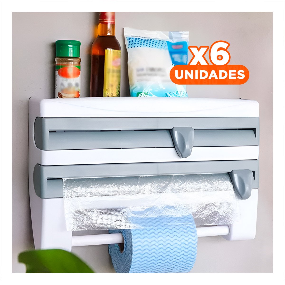 PACK6 ARTICULO DE ALUMINIO Y TOALLA PLOMO PARA UN AMBIENTE CON ARMONIA Y+PAPEL REGALO - 1