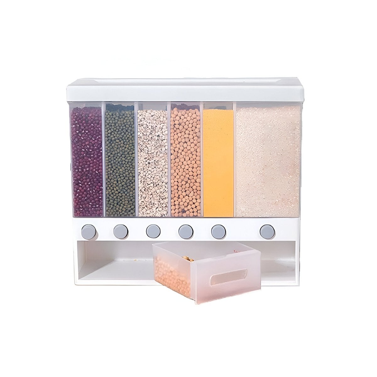 PACK2 ORGANIZADOR DE GRANOS BLANCO 10KG PARA FOMENTAR ESPACIO CON ORDEN Y+REGALO STICKER - 2