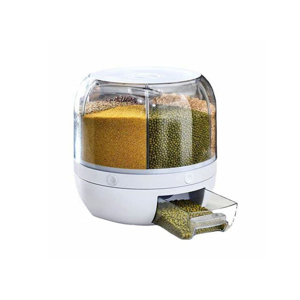 PACK2 ORGANIZADOR DE GRANOS BLANCO 6KG PARA FOMENTAR ESPACIO CON ORDEN Y+REGALO STICKER - 2
