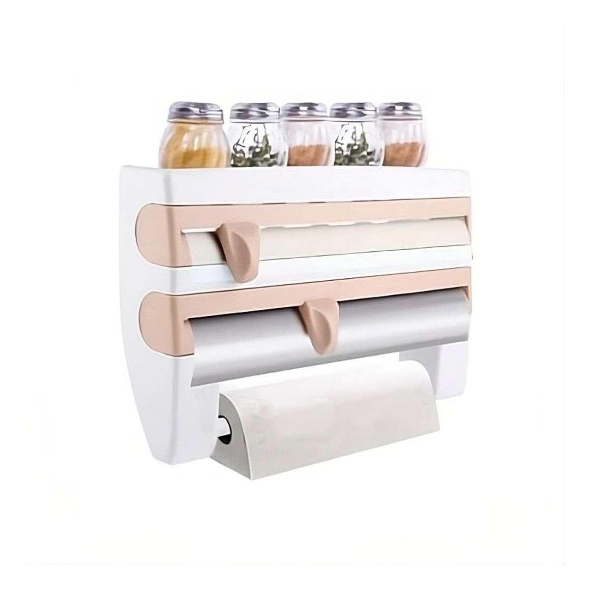 PACK4 ORGANIZADOR DE ALUMINIO Y TOALLA BEIGE DE GRAN CALIDAD PARA CARGA Y+PAPEL REGALO - 3