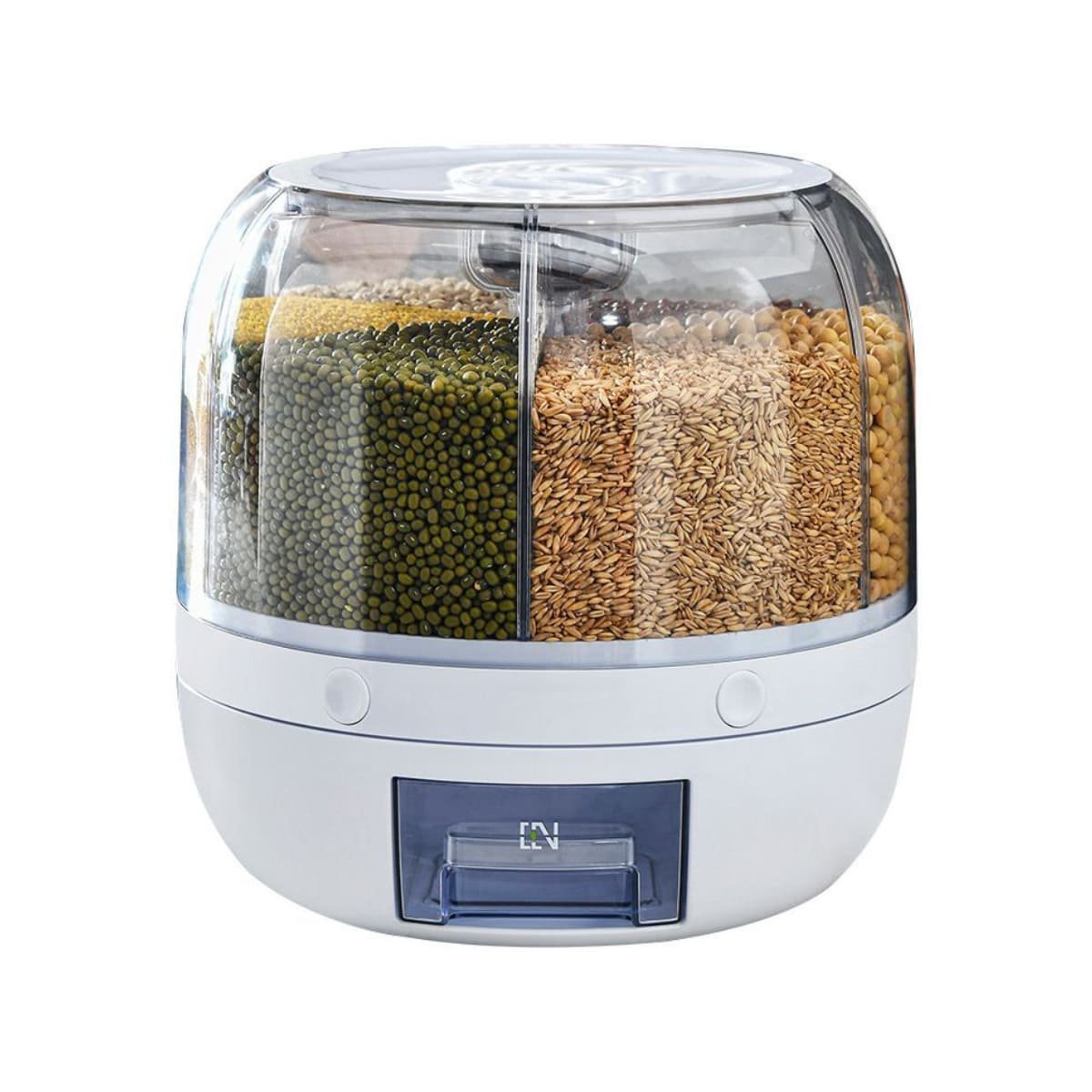 DISPENSADOR GIRATORIO BLANCO 6KG PARA LA UTILIDAD DE HIJOS SANOS Y+LIGAS REGALO - 5