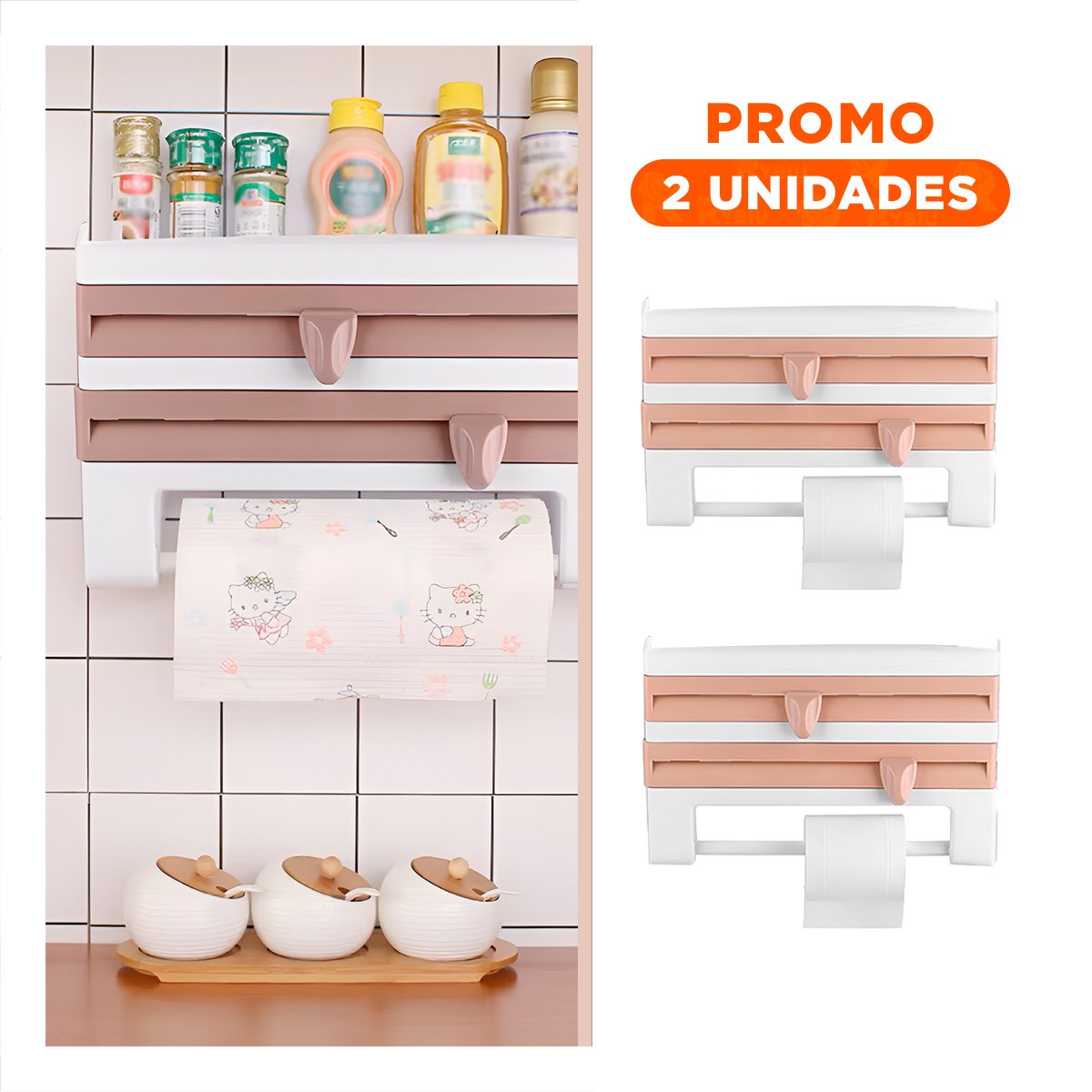 PACK2 ORGANIZADOR DE ALUMINIO Y TOALLA BEIGE PARA FOMENTAR ESPACIO ORDEN Y+REGALO STICKER - 1