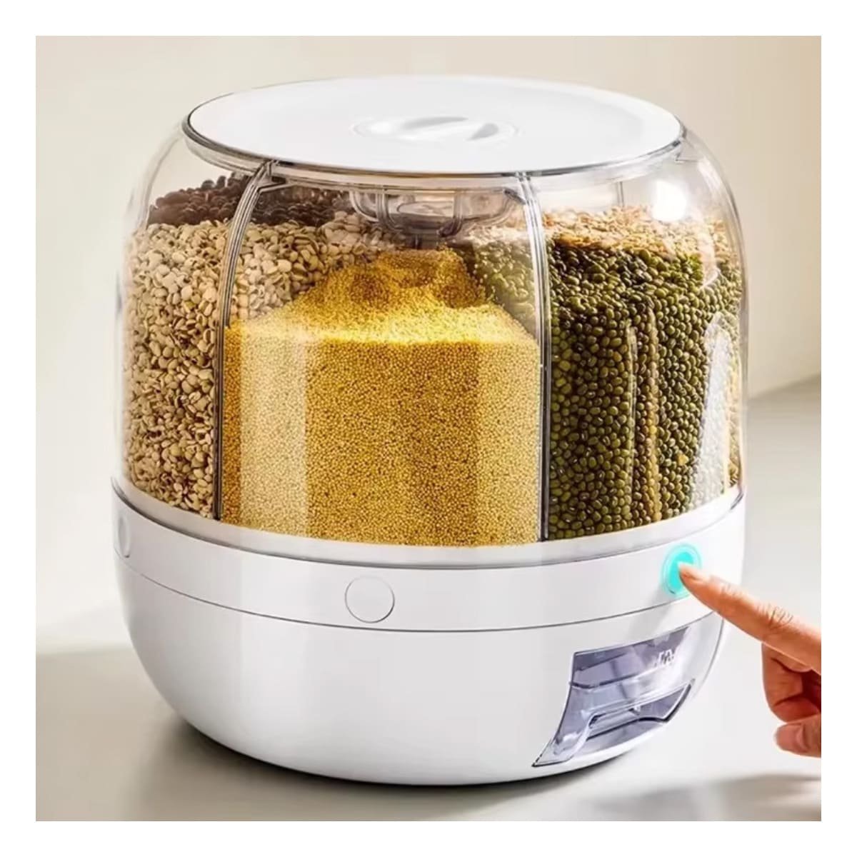DISPENSADOR GIRATORIO BLANCO 6KG PARA BRINDAR COMODIDAD EN CASA Y+POST IT - 5