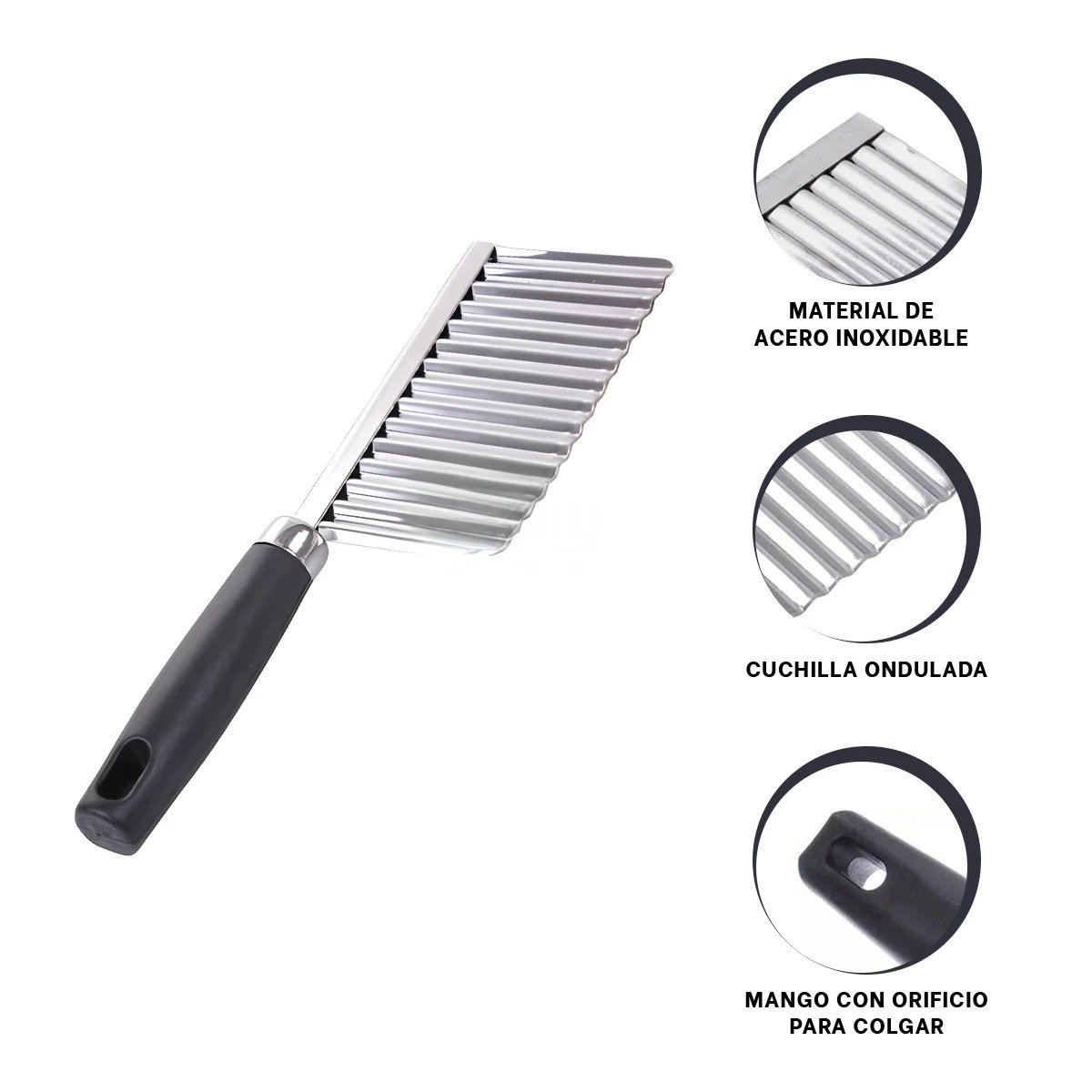 CUCHILLO MACHETE ONDAS PARA BRINDAR TEXTURA EN SU CASA REAL Y+POST IT - 5
