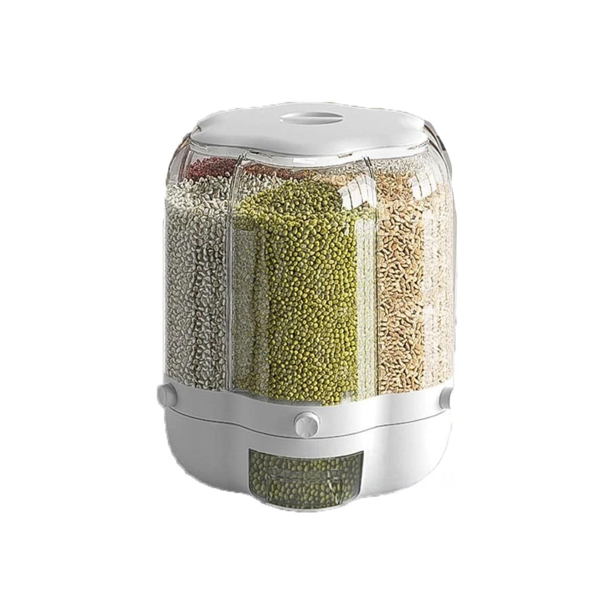 PACK2 ORGANIZADOR DE GRANOS BLANCO 9 KG PARA FOMENTAR ESPACIO CON ORDEN Y+REGALO STICKER - 2