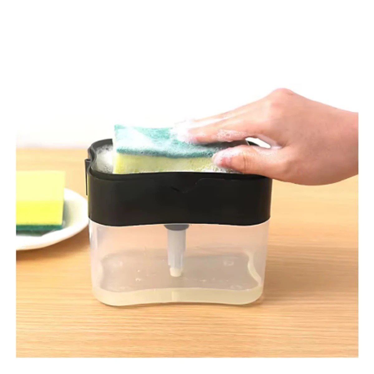 DISPENSADOR DE JABON NEGRO PARA BRINDAR COMODIDAD EN SU CASA REAL Y+POST IT - 3