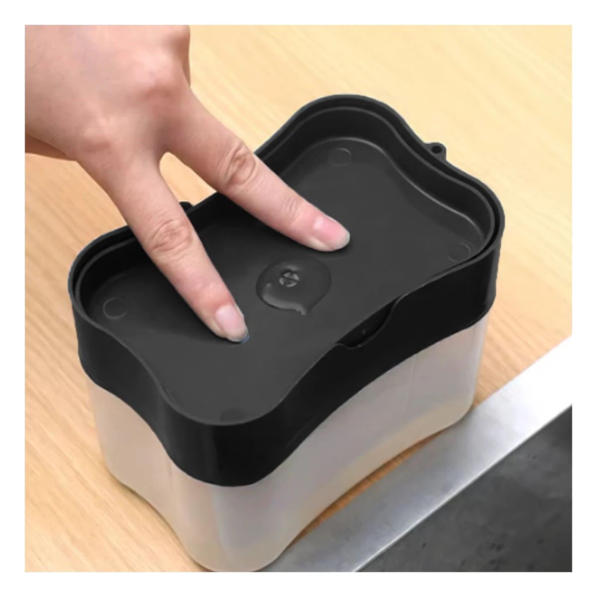 DISPENSADOR DE JABON NEGRO PARA LA GESTION EN FAMILIA REAL LINDA Y+PAPEL REGALO - 2