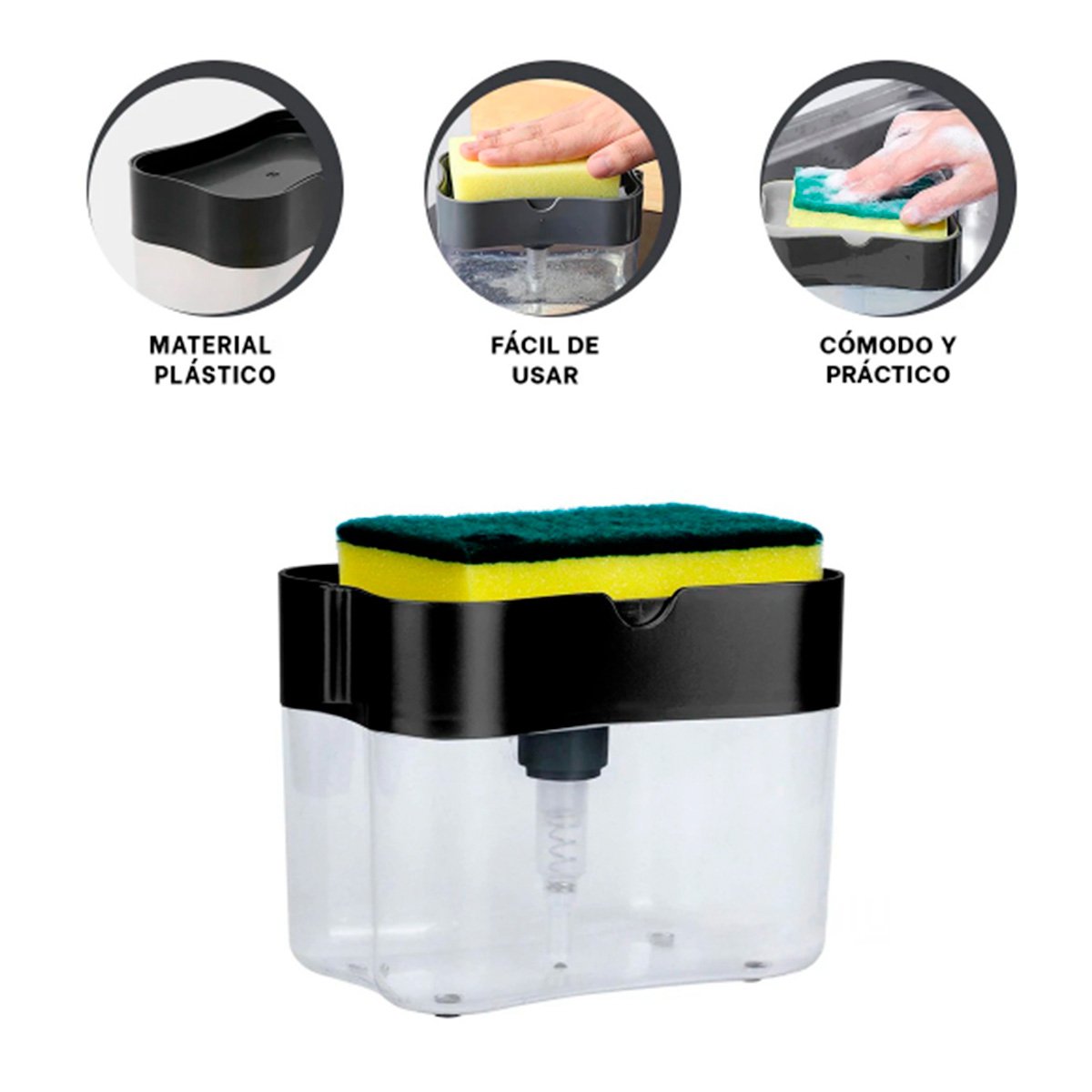 DISPENSADOR DE JABON NEGRO PARA LA GESTION EN FAMILIA REAL LINDA Y+PAPEL REGALO - 5