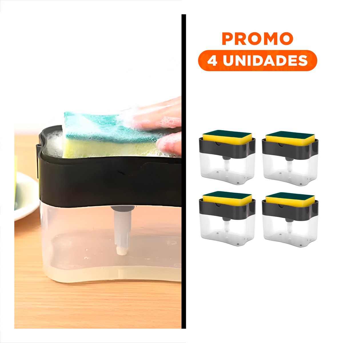 PACK4 ORGANIZADOR DE LAVAVAJILLA NEGRO CON DISEÑO ELEGANTE EN SU CASA REAL - 1