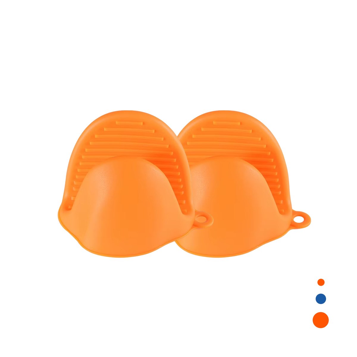 PACK12 CUBIERTOS COMODOS DE SILICONA NARANJA PARA USO EN CASA 7,3X9,5CM Y+REGALO STICKER - 2