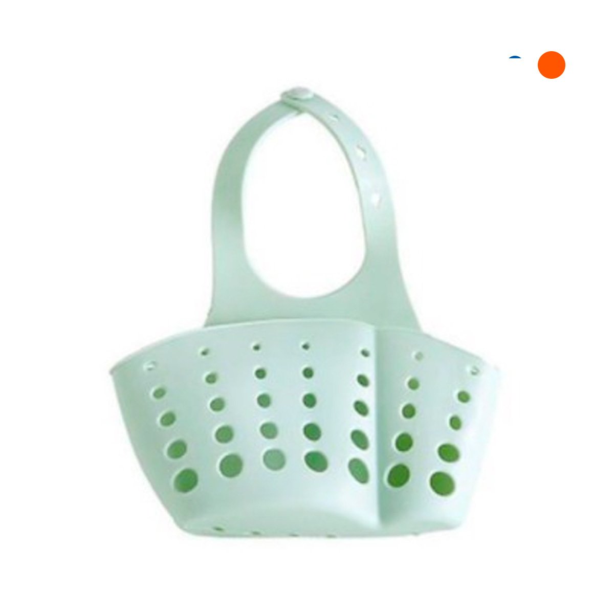 PACK2 CESTA COLGANTE VERDE PARA ALMACENAR ESPONJAS Y PRODUCTOS 19X15CM Y+REGALO STICKER - 2