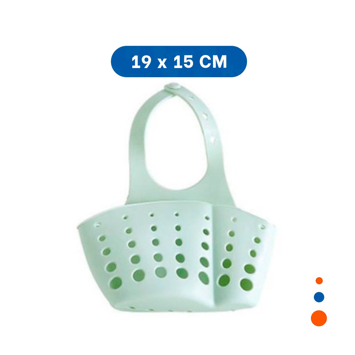 PACK6 CONTENEDOR COLGANTE VERDE PRACTICA ORGANIZACION PARA LA COCINA 19X15CM - 4