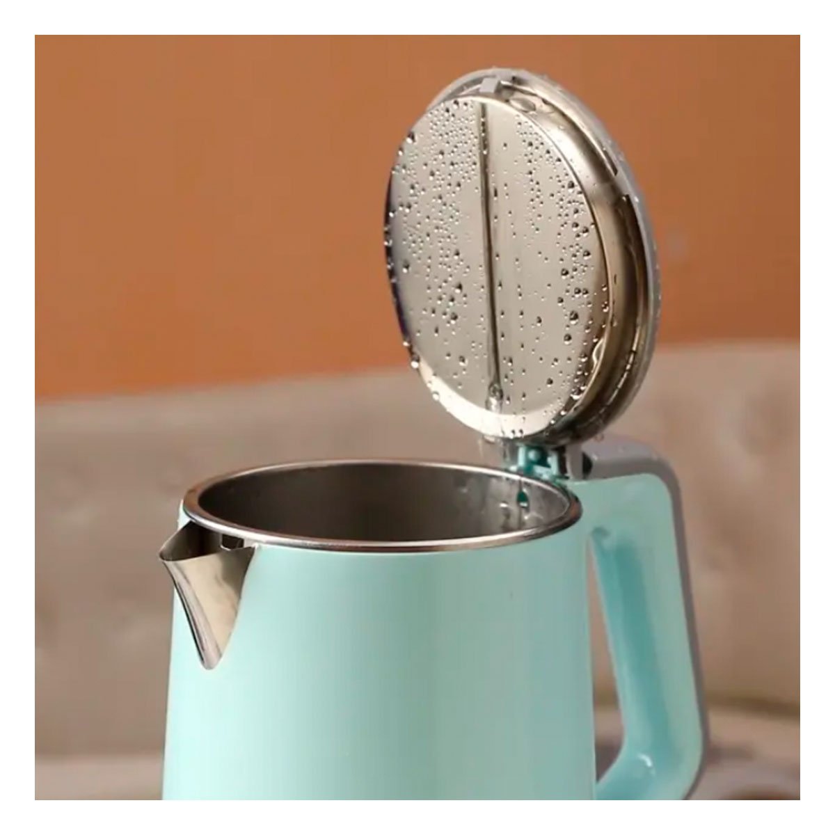 PACK2 TETERA ELECTRICA DE GRAN CAPACIDAD PARA BEBIDAS CALIENTES 2,3L CELESTE YPAPEL REGALO - 5