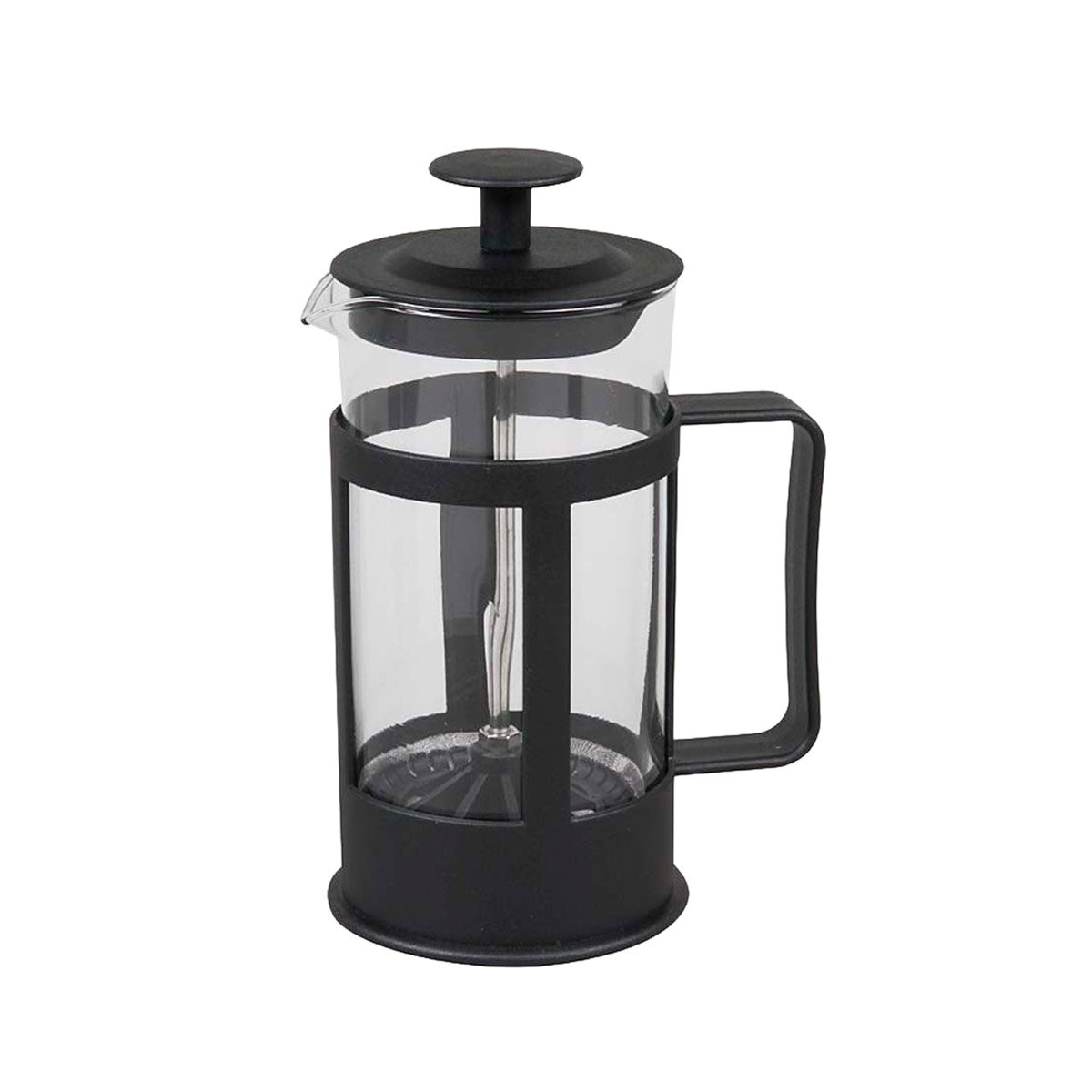 PACK2 MOLINO ELEGANTE PARA CAFE Y TE PRENSA FRANCESA CON CRISTAL NEGRO 600ML YREGALO STICKER - 2