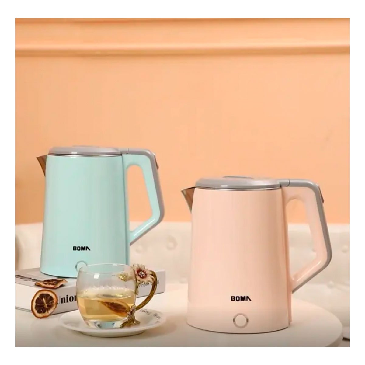 PACK2 TETERA ELECTRICA CON FILTRO INTEGRADO Y APAGADO AUTOMATICO 2,3L CELESTE - 3