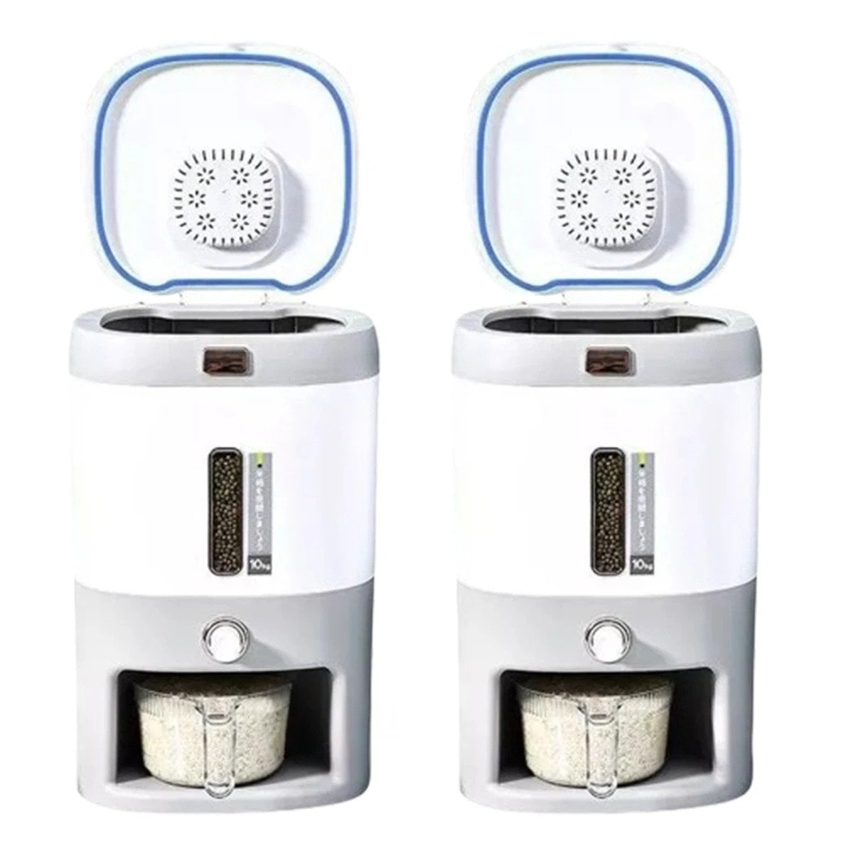PACK4 EXPENDEDOR 10KG DE MENESTRAS Y ARROZ PLOMO CON BLANCO Y+PAPEL REGALO - 3