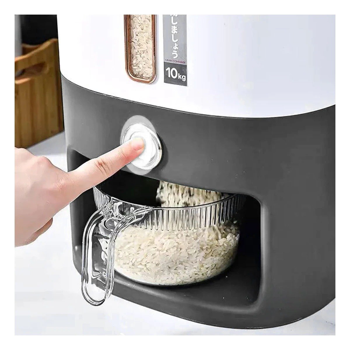 PACK6 RECIPIENTE MODERNO PLOMO PARA ARROZ Y CEREALES GRAN CAPACIDAD - 5