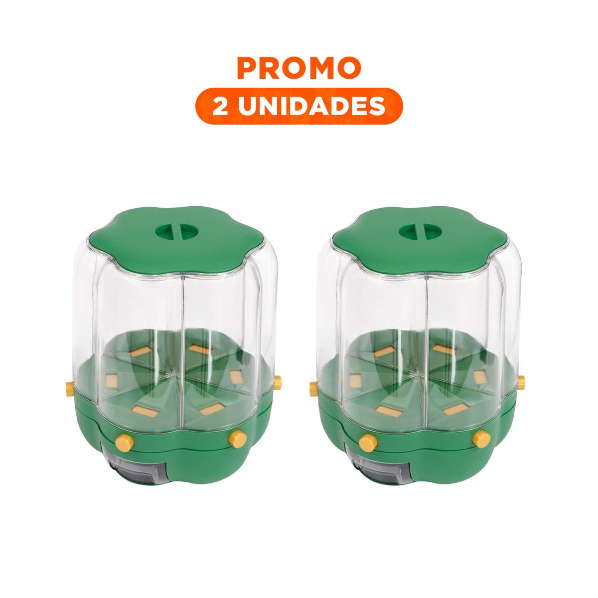 PACK2 ORGANIZADOR DE GRANOS VERDE 9 KG PARA FOMENTAR ESPACIO CON ORDEN Y+REGALO STICKER - 1