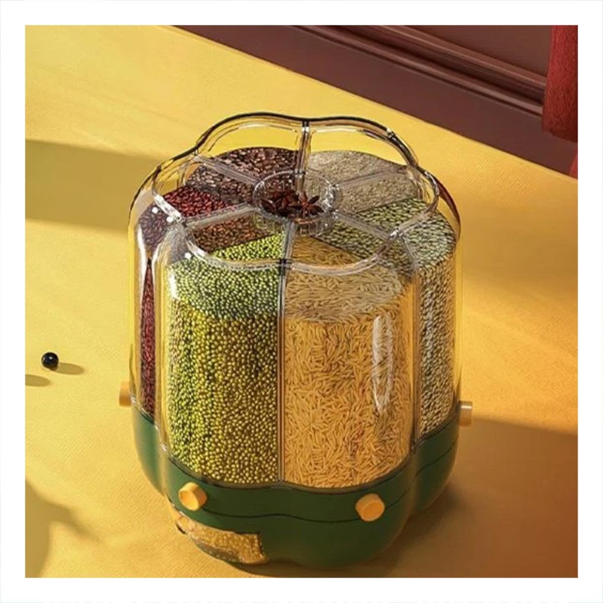 PACK2 ORGANIZADOR DE GRANOS VERDE 9 KG PARA FOMENTAR ESPACIO CON ORDEN Y+REGALO STICKER - 5