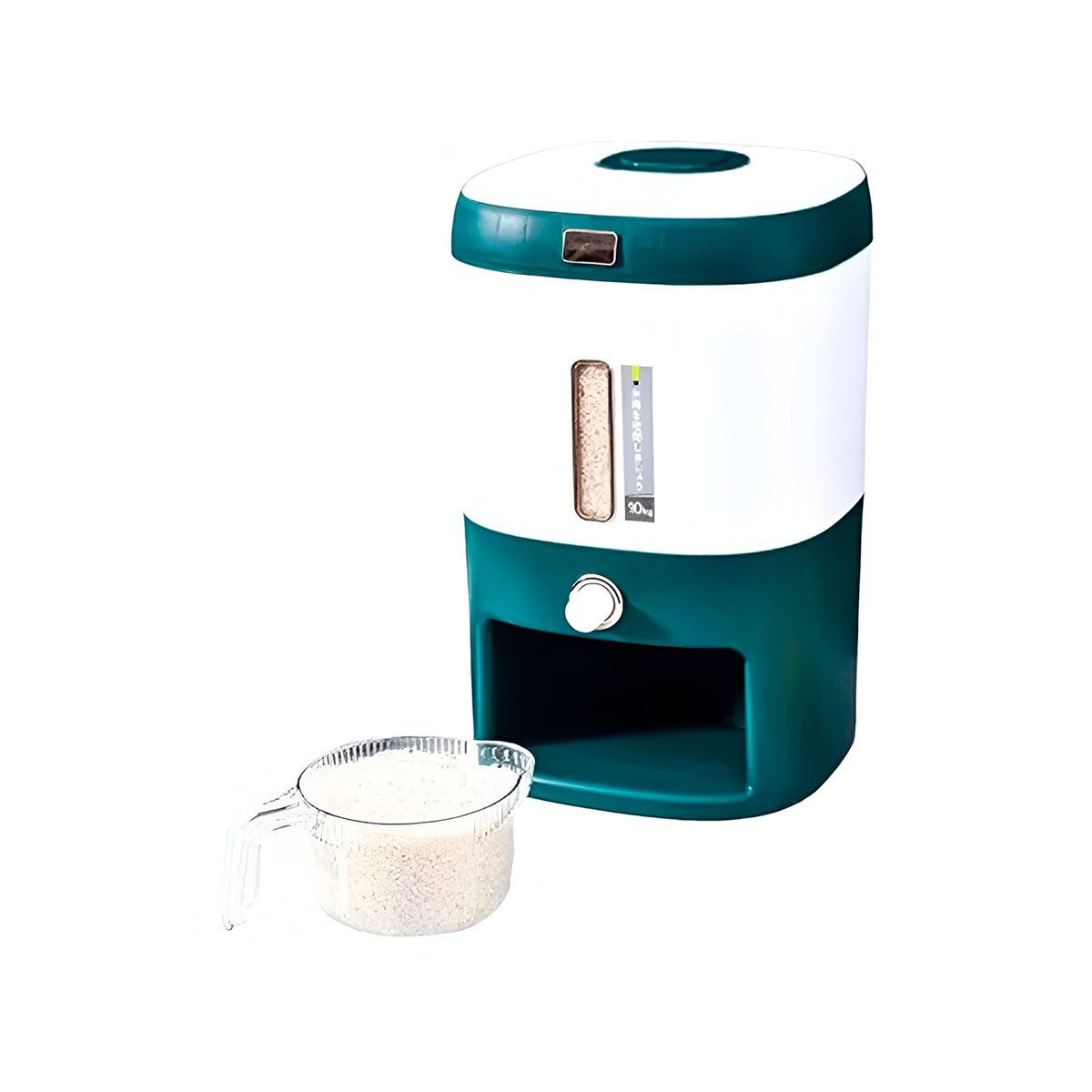 PACK4 CONTENEDOR FUNCIONAL VERDE PARA ARROZ Y CEREALES CON CIERRE Y+PAPEL REGALO - 3