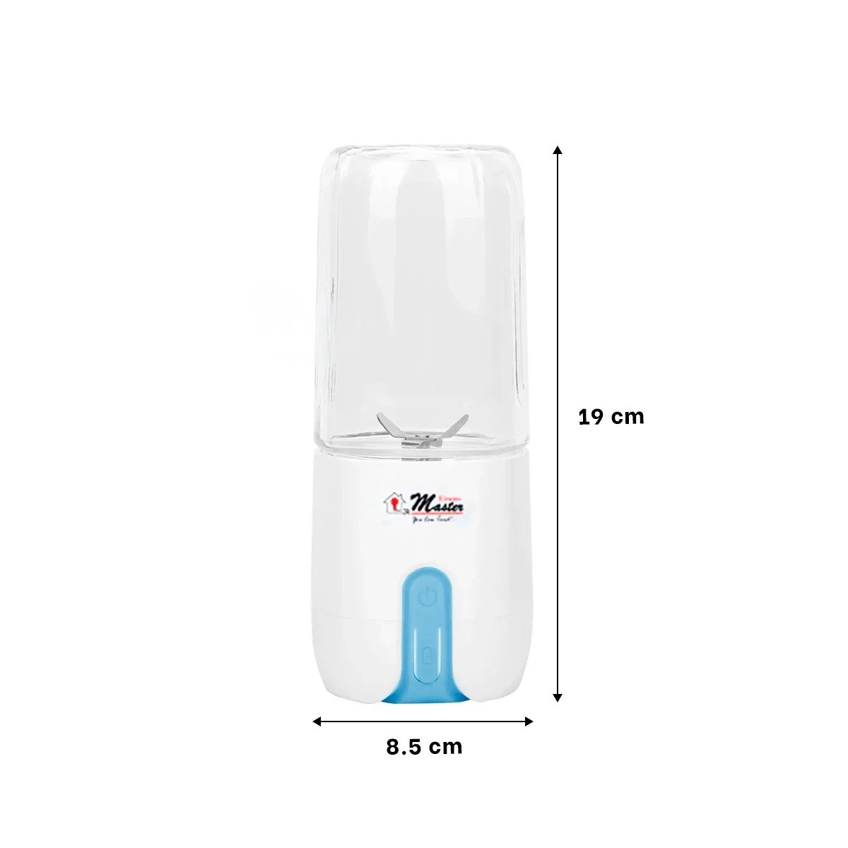 LICUADORA BLANCO PORTATIL CON HOJAS DE ACERO INOXIDABLE 2 EN 1 Y+LIGAS REGALO - 4