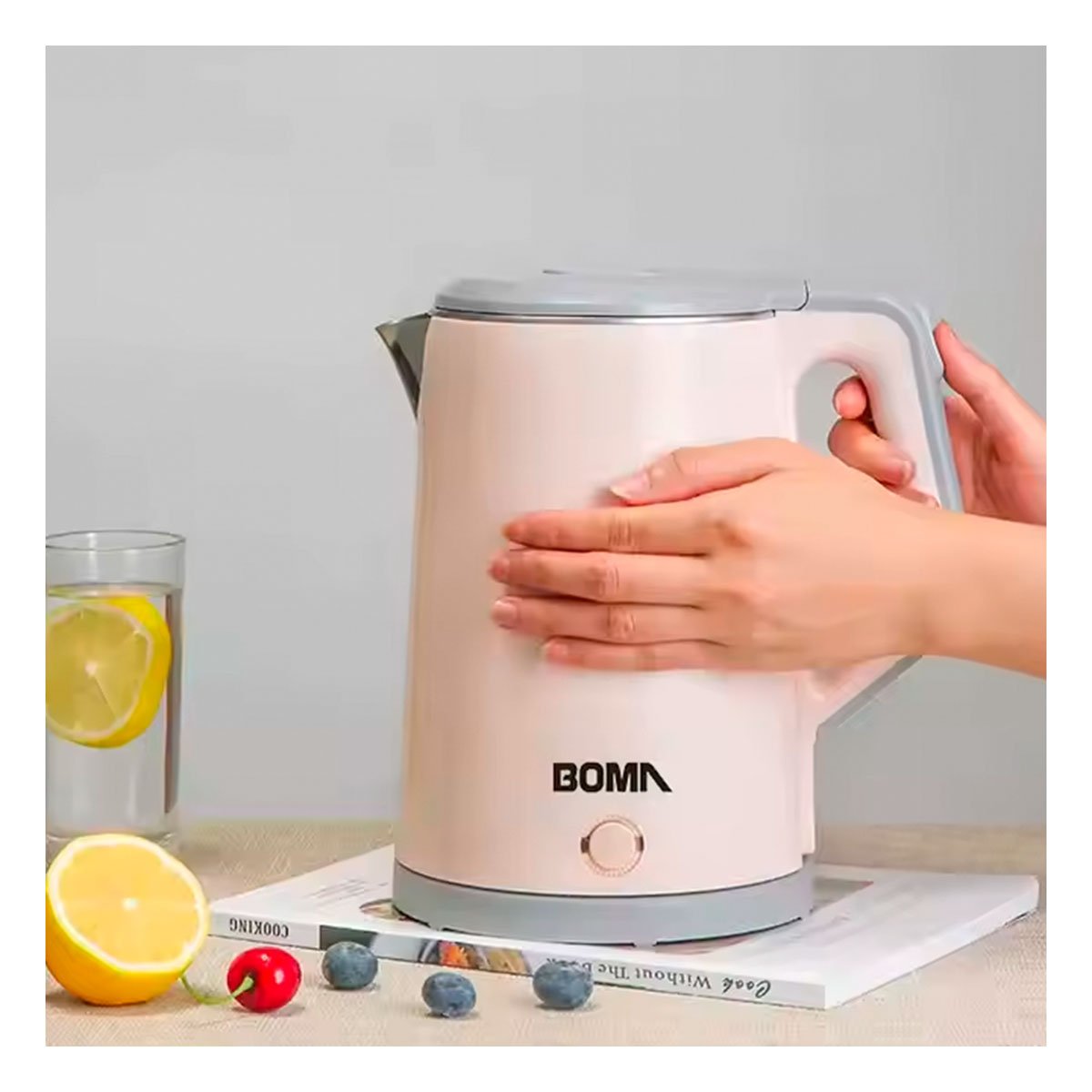 HERVIDOR ELECTRICO DE GRAN CAPACIDAD PARA TODA LA FAMILIA 2,3L MELON YPAPEL REGALO - 1