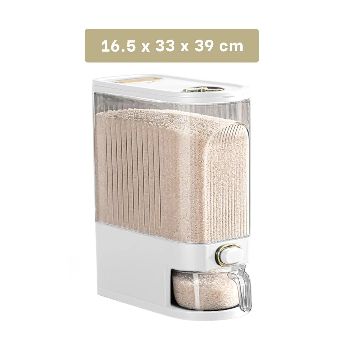 PACK2 DISPENSADOR COCINA BLANCO FORMATO CILINDRICO 39X16,5X33CM Y+REGALO STICKER - 4