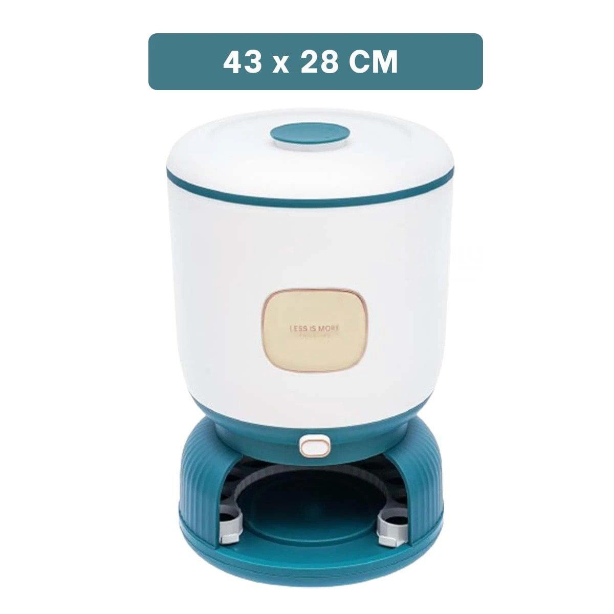 PACK4 EXPENDEDOR DE MENESTRAS Y ARROZ 10KG CON HUEVERA CIRCULAR VERDE CON BLANCO - 4