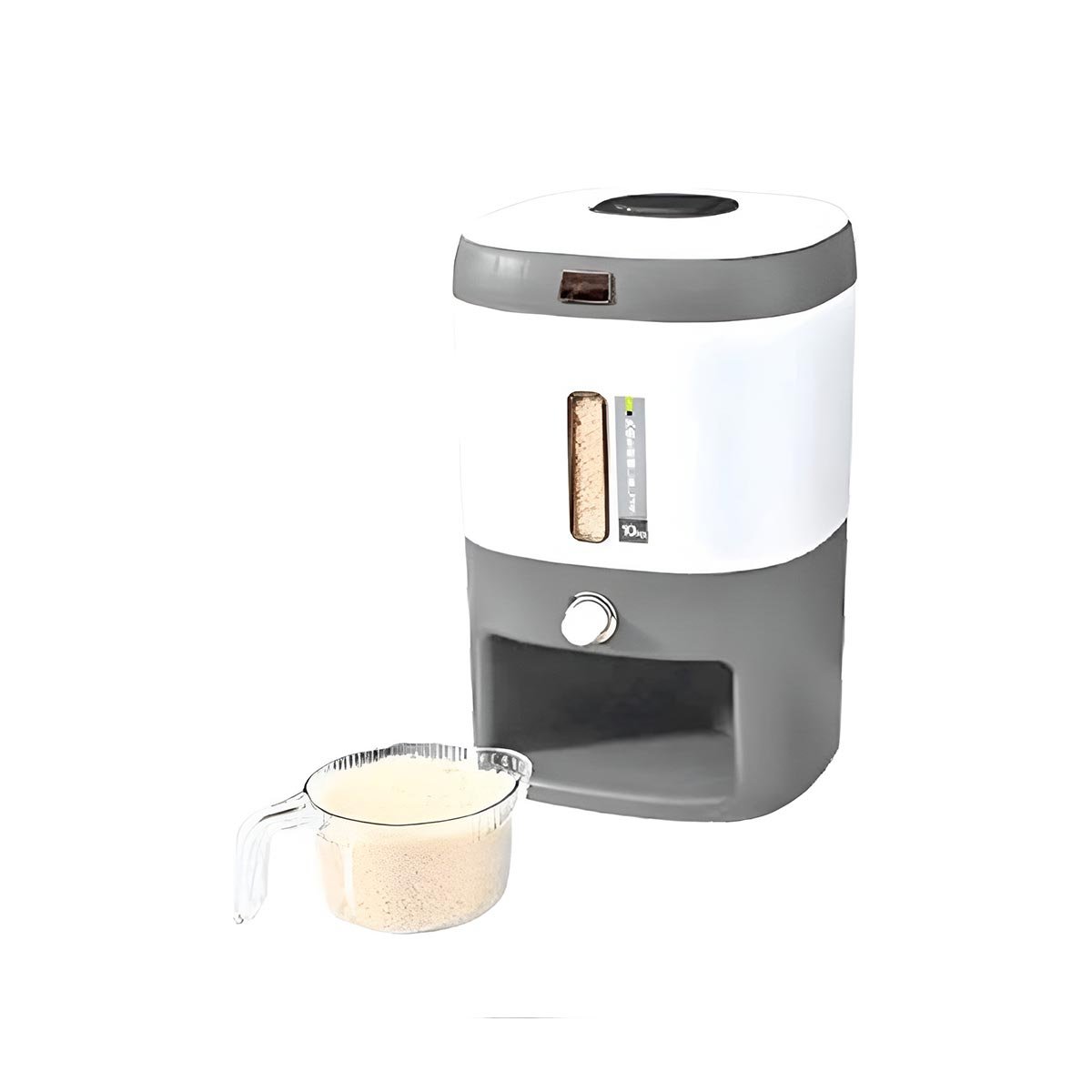 DISPENSADOR DE CEREALES Y ARROZ CON CUERPO PLOMO CAPACIDAD 10KG Y+LIGAS REGALO - 5