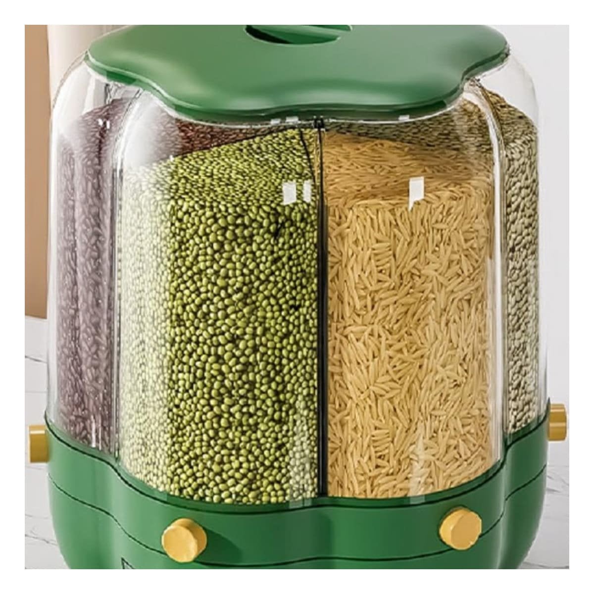 PACK2 ORGANIZADOR DE GRANOS VERDE 6 KG PARA FOMENTAR ESPACIO CON ORDEN Y+REGALO STICKER - 5