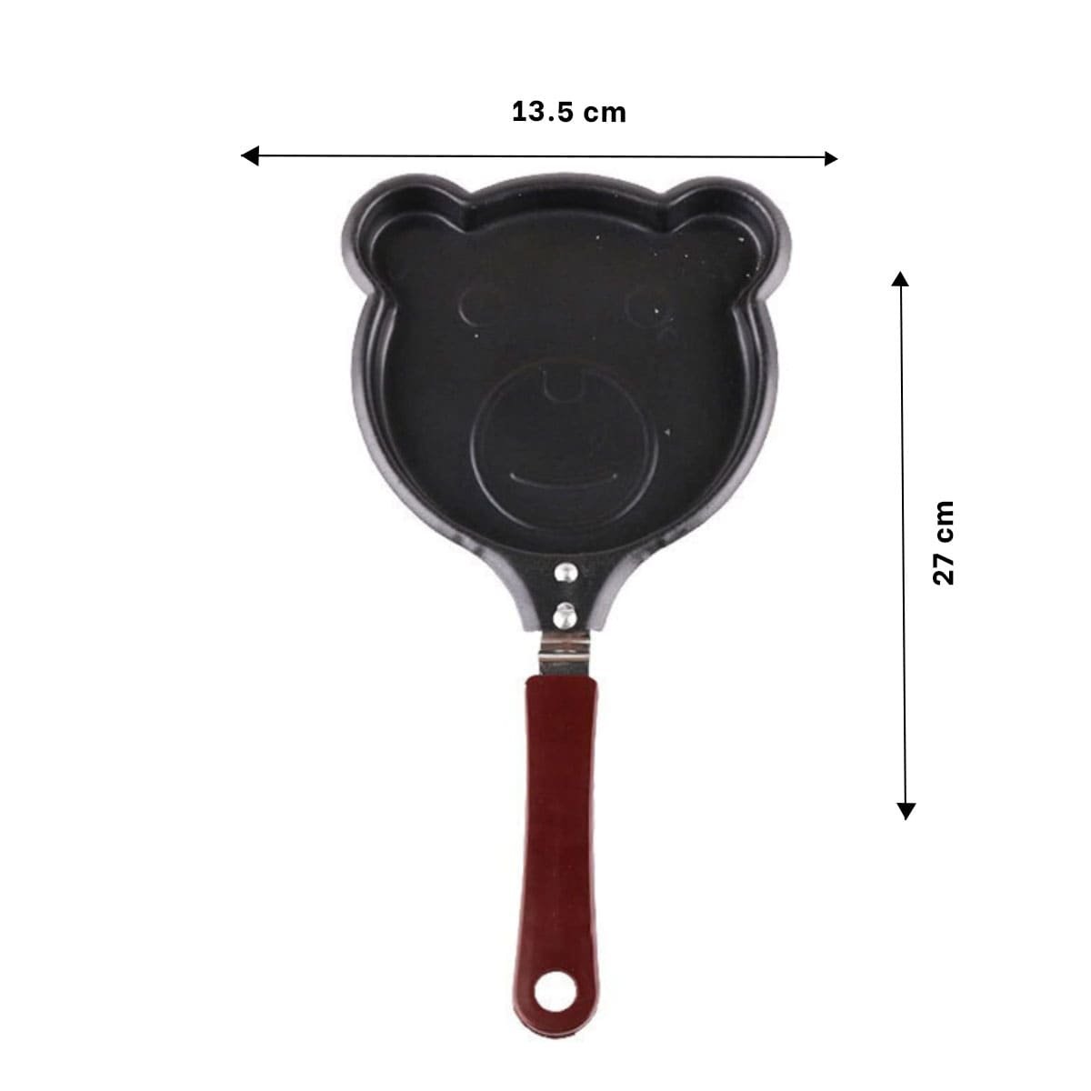 SARTEN CABEZA DE OSO PLOMO PRACTICO Y FUNCIONAL COCINAR SNACKS Y+PAPEL REGALO - 4