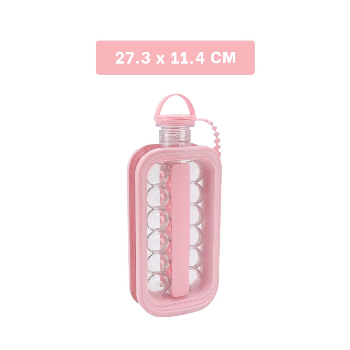 PACK4 CONTENEDOR EN BOTELLA PARA CUBOS Y MANTENER BEBIDAS FRIAS ROSADO YREGALO STICKER - 4