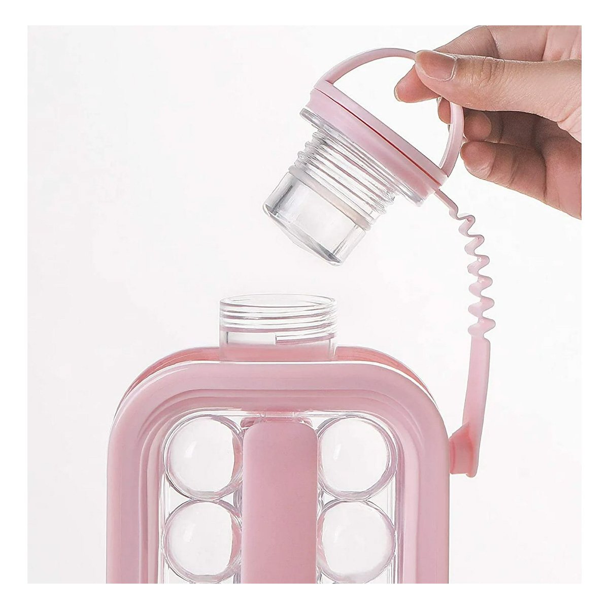 PACK12 REFRIGERADOR PORTATIL EN BOTELLA PARA MANTENER CUBOS ROSADO YPAPEL REGALO - 2