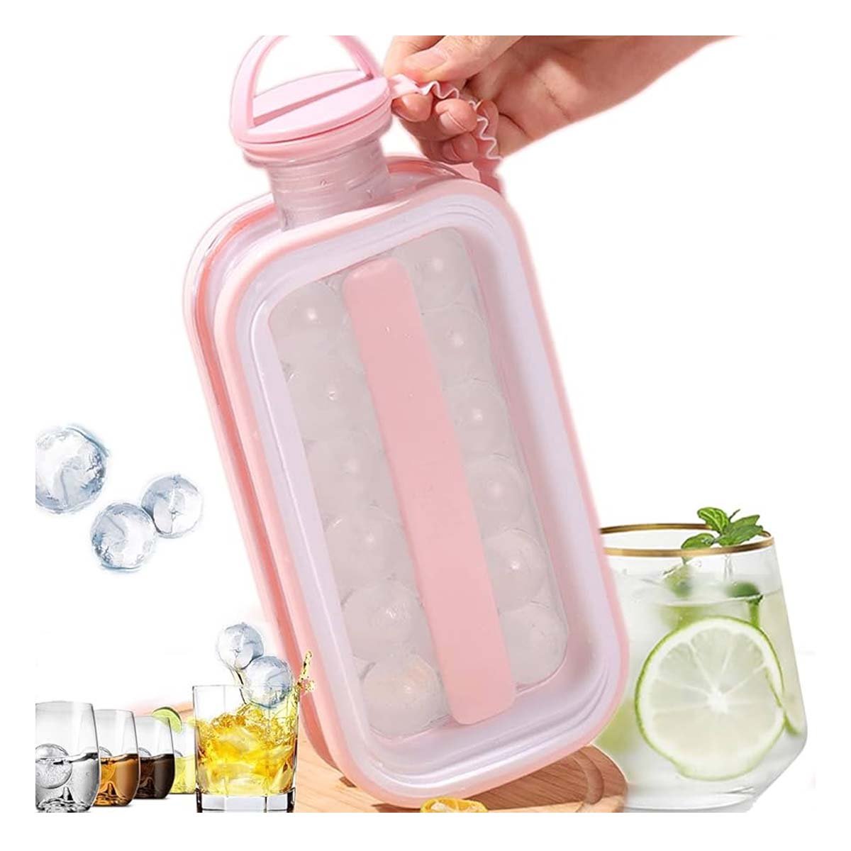 PACK12 REFRIGERADOR PORTATIL QUE FACILITA SERVIR BEBIDAS FRIAS ROSADO YREGALO STICKER - 2