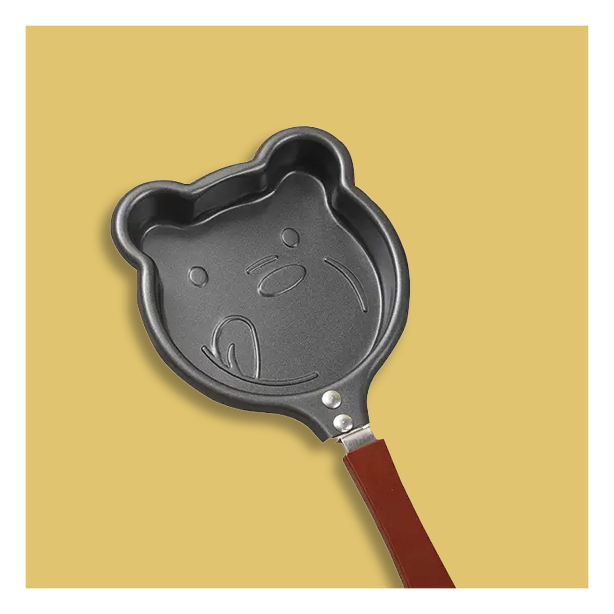 PACK6 OLLA PEQUEÑA CABEZA DE OSO PLOMO DURADERA Y RESISTENTE COCINAR HUEVOS Y+REGALO STICKER - 5