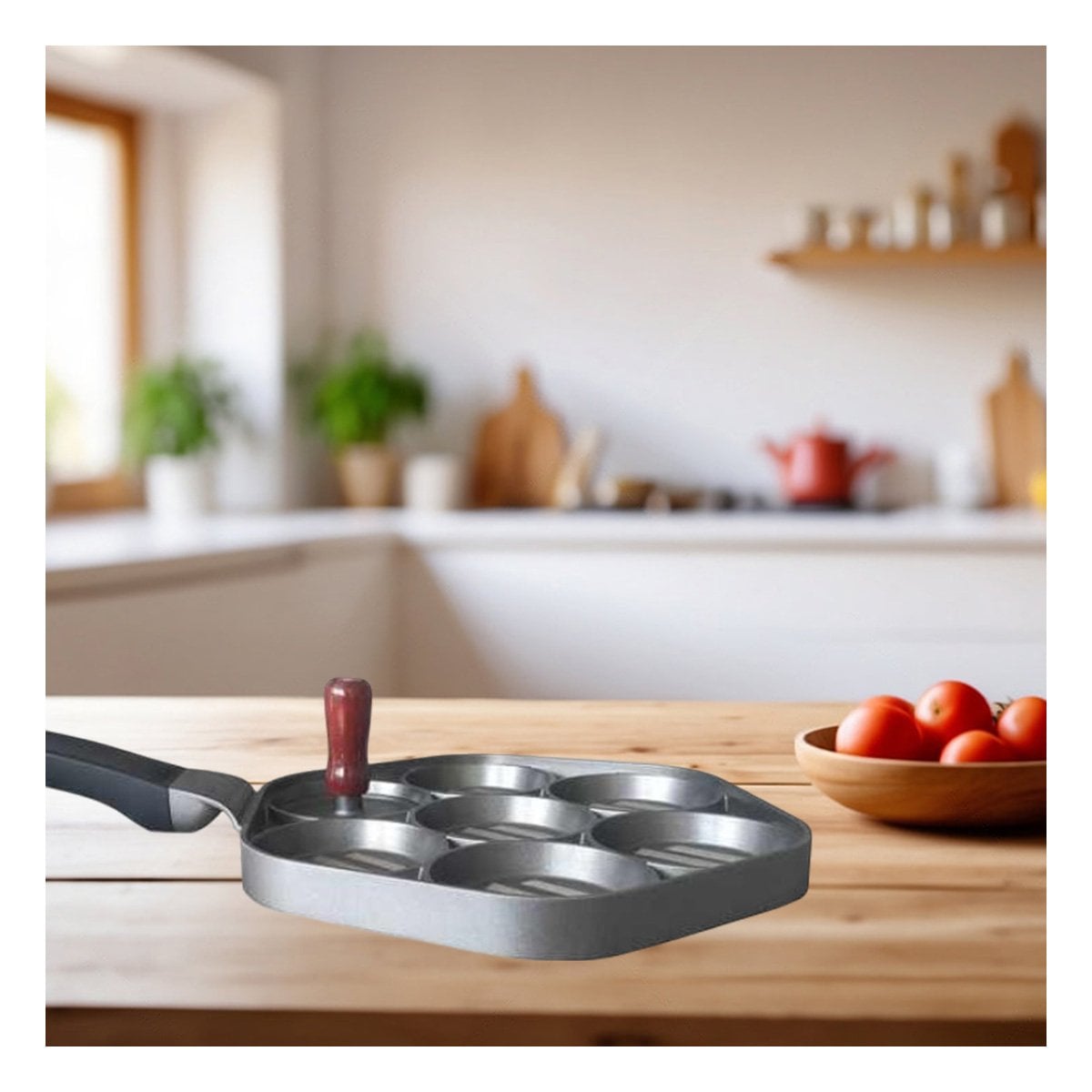 SARTEN GRILL PARA HUEVOS TORTILLAS Y PANQUEQUES RAPIDOS NEGRO - 3