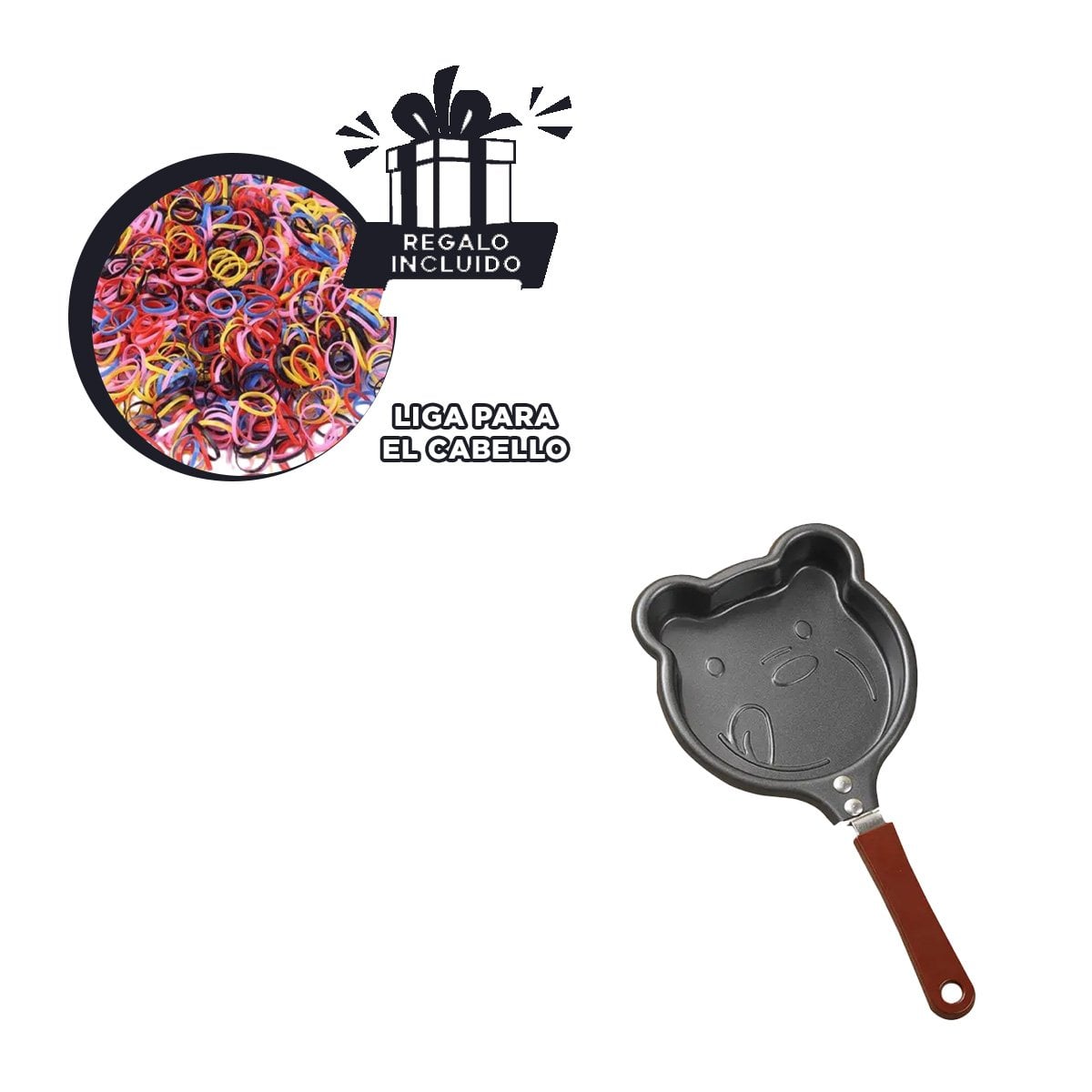 MINI CACEROLA CABEZA DE OSO PLOMO COMODO Y FACIL DE USAR COCINAR COMIDAS Y+LIGAS REGALO - 2