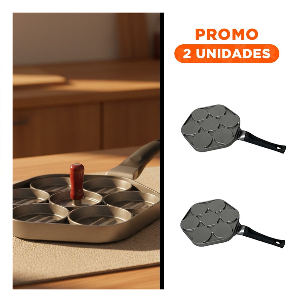PACK2 BANDEJA PARA DESAYUNOS Y TAPAS CREATIVAS RAPIDAS NEGRO YREGALO STICKER - 1