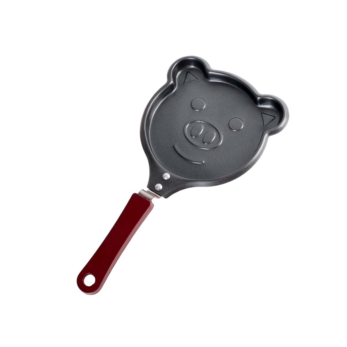 SARTEN CABEZA DE CHANCHO PLOMO COMODO Y FACIL DE USAR COCINAR INGREDIENTES Y+REGALO STICKER - 1